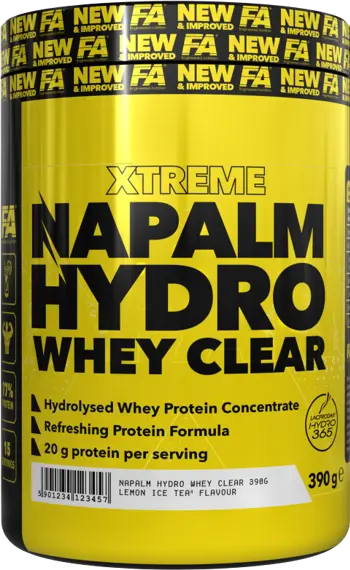FA Nutrition NAPALM Hydro Whey Clear Хидролизиран Суроватъчен Протеин - 390 грама, 15 дози