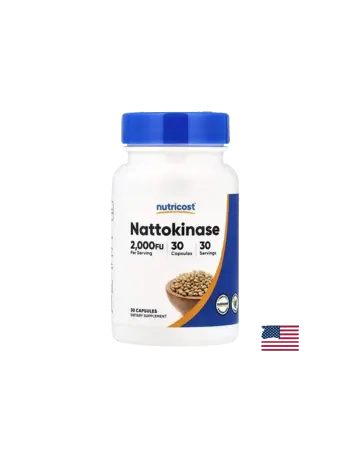 Nutricost Nattokinase Нормално кръвообращение и съдово здраве, 100 mg, 30 капсули