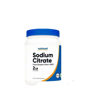 Nutricost Sodium Citrate Powder Електролитен баланс и pH подкрепа 907 грама прах