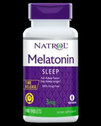 Melatonin 3 mg / Time Release 100 Таблетки, 100 Дози