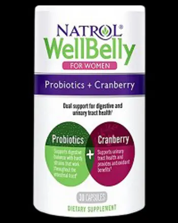 Well Belly Probiotics + Cranberry For Women 30 капсули 30 Дози