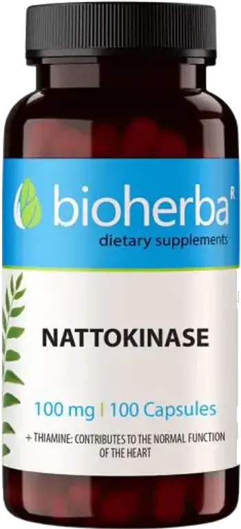 Bioherba Nattokinase 100 mg Подкрепа за сърдечно-съдовата система х 100 капсули