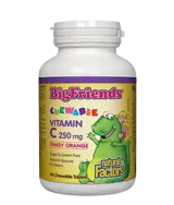Natural Factors 250 мг Витамин С за Деца BigFriends® - 90 дъвчащи таблетки, 90 дози