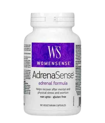 Natural Factors AdrenaSense® WomenSense® Специализирана Формула за Тонус и Настроение - 90 веге капсули, 90 дози