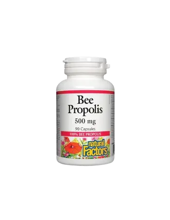 Natural Factors Bee Propolis 500 мг Прополис - 90 капсули, 90 дози