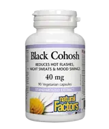 Natural Factors Black Cohosh 40 мг Гроздовиден Ресник - 90 веге капсули, 90 дози