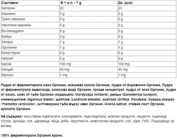 Natural Factors Boost Me™ Power-up Mixer™ Whole Earth & Sea® Формула с Мака, Ашваганда, Смес от Гъби - 175 грама пудра, 25 дози