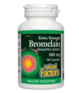 Natural Factors Bromelain 500 мг Бромелаин - 90 капсули, 90 дози