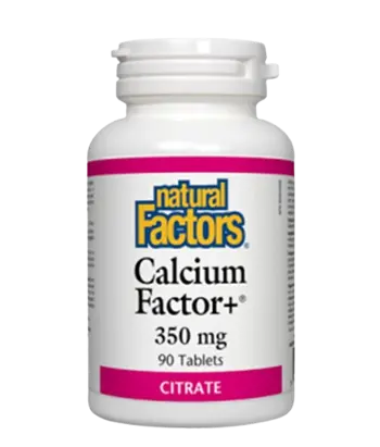 Natural Factors Calcium Factor+® 350 мг Калций Фактор+® Цитрат - 90 таблетки, 90 дози