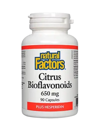 Natural Factors Citrus Bioflavonoids Plus Hesperidin 650 мг Цитрусови Биофлавоноиди + Хесперидин - 90 капсули, 90 дози