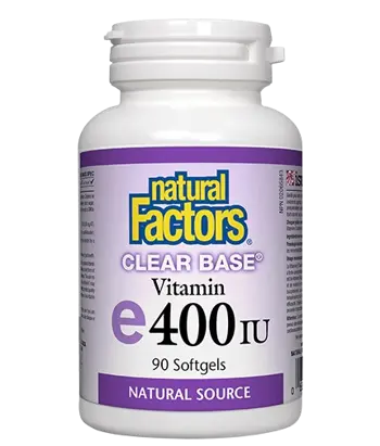 Natural Factors Clear Base Vitamin E 400 IU Антиоксидант Витамин E
