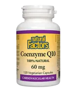 Natural Factors Coenzyme 60 мг Q10 Коензим Q10 - 120 веге капсули, 120 дози