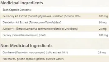 Natural Factors Diuretic Formula 300 мг Диуретик Формула При Задържане на Течности и Подуване Diuretic Formula с Естествен Диуретичен Ефект - 90 капсули, 15 дози