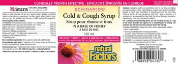 NATURAL FACTORS ECHINAMIDE Cold & Cought Syrup Сироп При Кашлица и Настинка - 150 мл, 20 дози