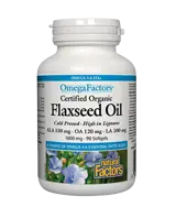 Natural Factors Flaxseed Oil 1000 мг Ленено Масло