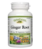 Natural Factors Ginger Root 450 мг Джинджифил Корен - 90 веге капсули, 45 дози