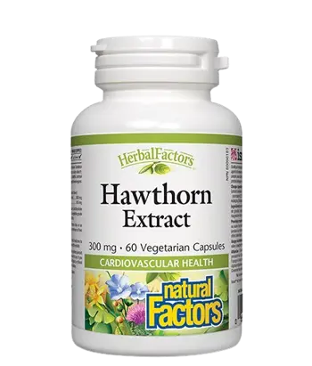 Natural Factors Глог 465 мг Сила за Сърцето, Баланс за Нервната Система - 60 веге капсули, 60 дози