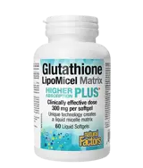 Natural Factors Glutathione LipoMicel Matrix 300 мг Глутатион с Висока Абсорбция (Мощен Антиоксидант)