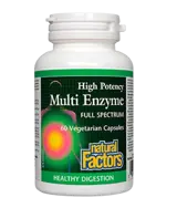 NATURAL FACTORS High Potency Multi Enzyme Ензимен Комплекс - 60 веге капсули, 60 дози