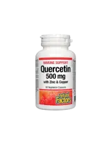 Natural Factors Immune Support Quercetin with Zinc & Copper Кверцетин с Цинк и Мед - 60 веге капсули, 60 дози
