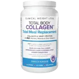 Natural Factors Колаген, Суроватъчен Протеин с PGX Витамини, Минерали и Нутриенти Total Body Collagen™ - 855 грама прах с вкус на ванилия, 30 дози