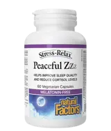 Natural Factors Кортизол Баланс и Спокоен Сън Stress-Relax® 500 мг Спокоен Сън и Хормонален Баланс - 60 веге капсули, 60 дози