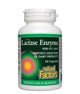 Natural Factors Lactase Enzyme 250 мг Лактаза Ензим - 60 капсули, 60 дози