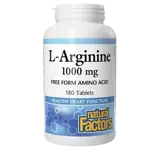 Natural Factors L-Arginine 1000 мг Енергия Л-Аргинин - 180 таблетки, 180 дози