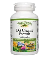 Natural Factors LG Cleanse За Здрав Жлъчен Мехур Формула с Бял Трън, Артишок, Глухарче и Куркума - 90 капсули, 90 дози
