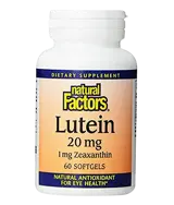 Natural Factors Lutein 20 мг with Zeaxanthin Лутеин Добро Зрение - 60 гел капсули, 60 дози