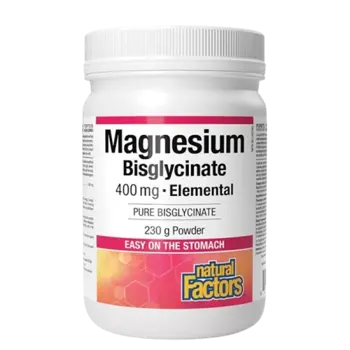 Natural Factors Magnesium Bisglycinate 400 mg За мускулен тонус и здраво сърце