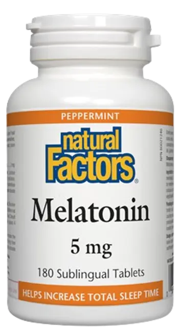 Natural Factors Melatonin 5 мг Мелатонин при Безсъние