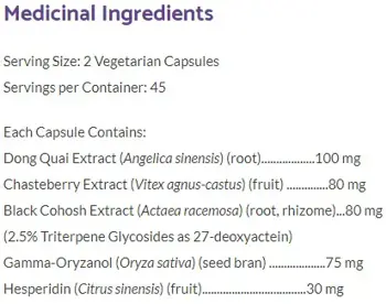 Natural Factors MenoVantage PE™ Phyto-Estrogen Фитоестроген - 90 капсули, 45 дози