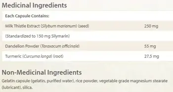Natural Factors Milk Thistle 250 мг Магарешки Бодил Силимарин - 90 капсули, 90 дози