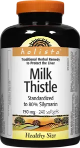 Natural Factors Milk Thistle Holista 150 мг Бял Трън - 240 софтгел капсули, 240 дози