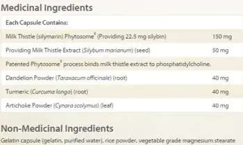 Natural Factors Milk Thistle Phytosome 150 мг Черен Дроб и Жлъчка Бял Трън Phytosome® - 90 капсули, 90 дози