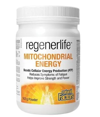 Natural Factors Mитохондриална Енергия Regenerlife™ Клетъчна Енергия и Жизненост - 162 грама прах, 60 дози