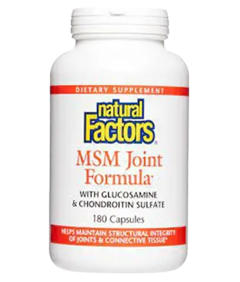 Natural Factors MSM Joint Formula 840 мг МСМ Формула за Стави С Глюкозамиин и Хондроитин Сулфат