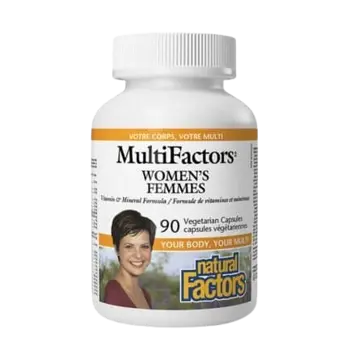 Natural Factors MultiFactors Мултивитамини и Минерали за Жени - 90 веге капсули, 90 дози