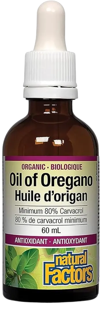 Natural Factors Oil of Oregano 30 мг Риган Масло Органик