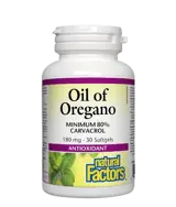 Natural Factors Oil of Oregano Organic 180 мг Риган Масло