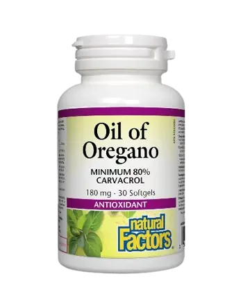 Natural Factors Oil of Oregano Organic 180 мг Риган Масло