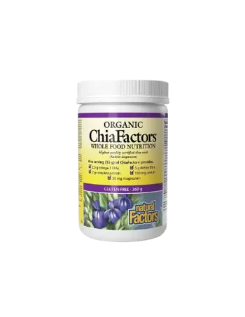 Natural Factors Organic ChiaFactors® Чия - 360 грама, 24 дози