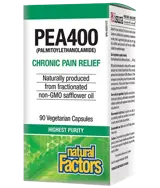 NATURAL FACTORS PEA400 Palmitoylethanolamide Против Болка и Възпаление ПЕА (палмитоелетаноламид) - 90 веге капсули, 90 дози