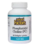 Natural Factors Phosphatidyl Choline 420 мг Фосфатидил Холин - 90 гел капсули, 90 дози