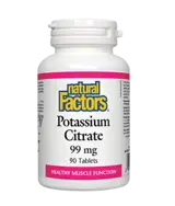 Natural Factors Potassium Citrate 99 мг Калий Цитрат - 90 таблетки, 90 дози