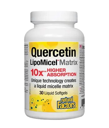 Natural Factors Quercetin 250 мг LipoMicel Matrix Кверцетин