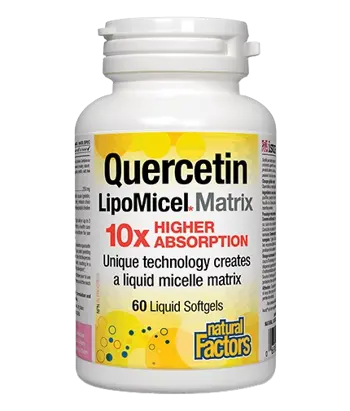 Natural Factors Quercetin 250 мг LipoMicel Matrix Кверцетин