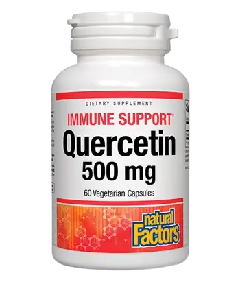 Natural Factors Quercetin 500 мг Кверцетин - 60 веге капсули, 60 дози
