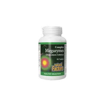 Natural Factors Растителни Храносмилателни Ензими Complete Megazymes - 90 таблетки, 90 дози